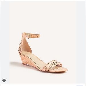 Ann Taylor Giuliana Perforated Cork Wedge